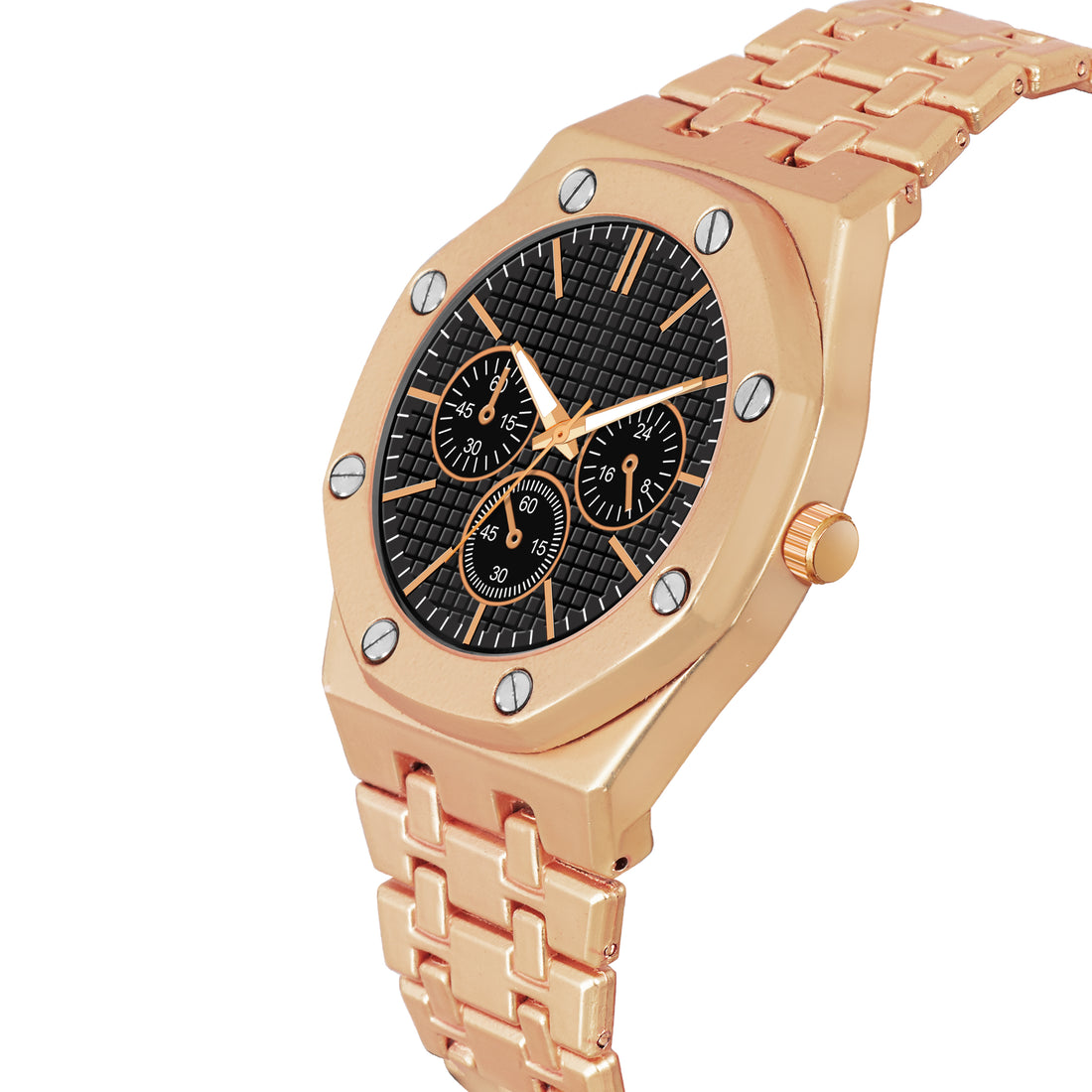 The Mitlun Men's and Boy's Stainless Steel Belt JE-13-B-7602 Series Analog Watch