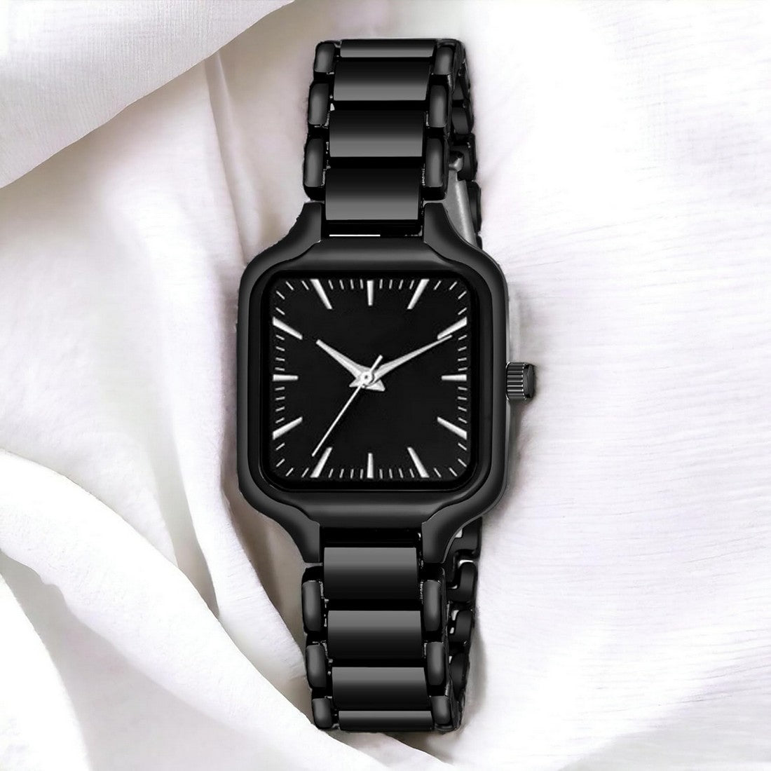 Mitlun's Premium Square Analog Black Dial MTW-006 Women's Casual Watch for Girl's